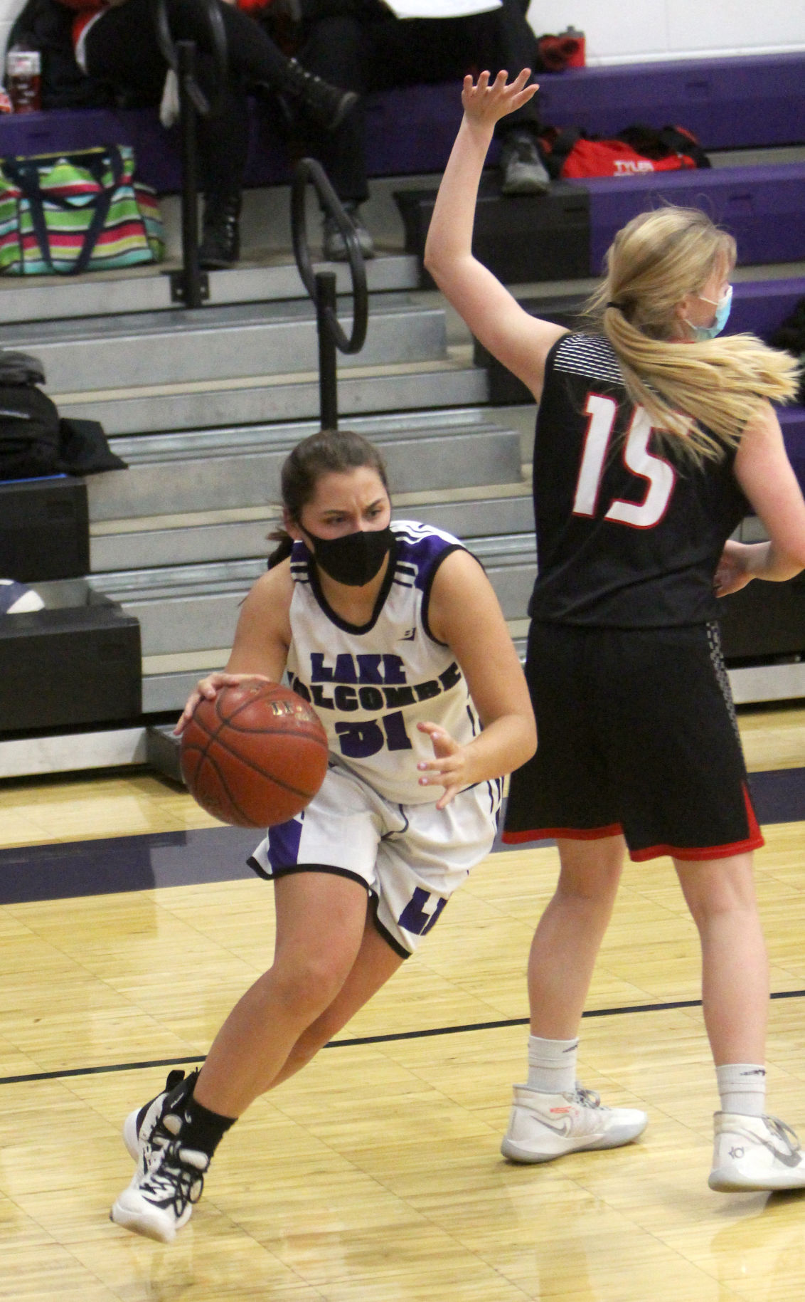 Winter at Lake Holcombe girls basketball 1-5-21